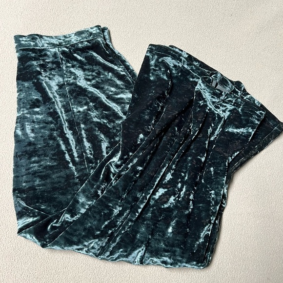 Preston & York Velvet Maxi Skirt in Deep Teal - Picture 6 of 7